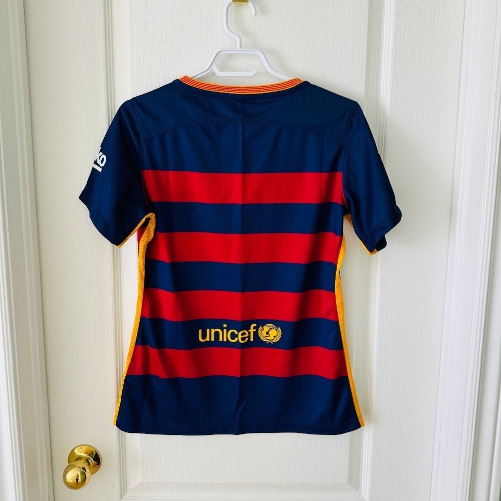 Nike - Official FC Barcelona Soccer Jersey, Women's Size M, Dri-Fit, Like New - Picture 2 of 4